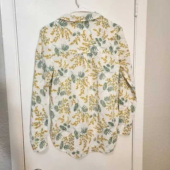 Springfield yellow flower blouse - Picture 2 of 6